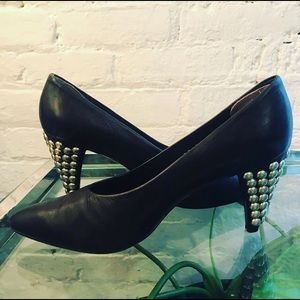 1980Jean Paul Gautier Studded Heel Shoes (size 10)